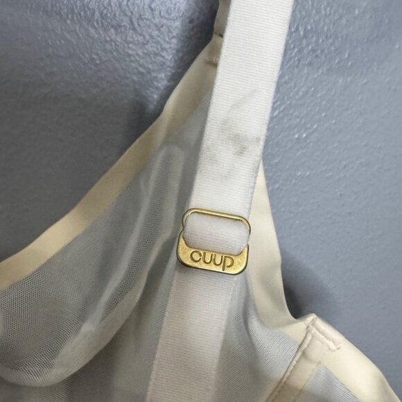 CUUP the plunge mesh bra in ivory size 36C - Picture 4 of 6